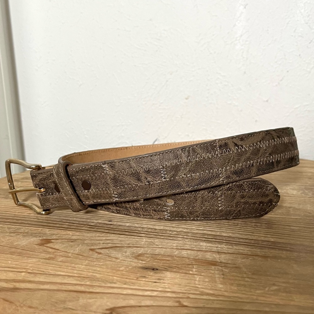 Vintage NEW Old Stock - Tony Lama Genuine Elephant Skin Men’s Belt Size 30